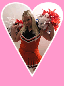 sexy blonde barely 18 teen kirsten in her cheerleading outfit